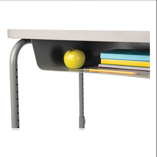 Safco Alphabetter 2.0 Height-adjust Student Desk With Pendulum Bar 27.75x19.75x29 To 43 Dry Erase