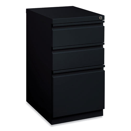 Hirsh Industries Full-width Pull 20 Deep Mobile Pedestal File Box/box/file Letter Black 15x19.88x27.75