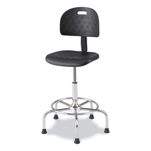 Safco Workfit Economy Industrial Chair Up To 400 Lb 22" To 30" High Black Seat/back Silver Base