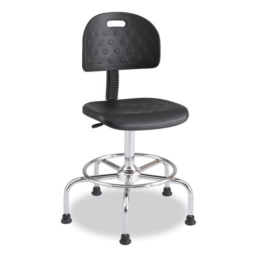 Safco Workfit Economy Industrial Chair Up To 400 Lb 22" To 30" High Black Seat/back Silver Base