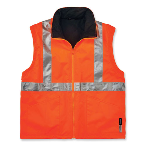 Ergodyne Glowear 8385 Class 3 Hi-vis 4-in-1 Jacket Small Orange