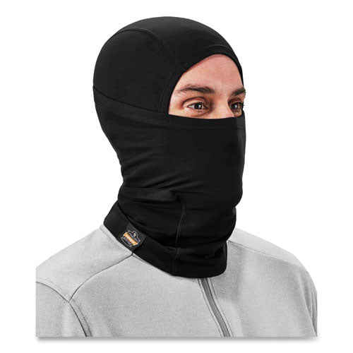 Ergodyne N-ferno 6844 Dual-layer Balaclava Face Mask Nylon; Spandex One Size Fits Most Black