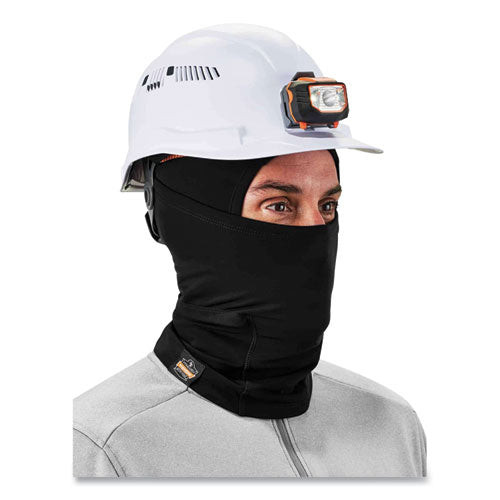 Ergodyne N-ferno 6844 Dual-layer Balaclava Face Mask Nylon; Spandex One Size Fits Most Black