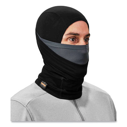 Ergodyne N-ferno 6844 Dual-layer Balaclava Face Mask Nylon; Spandex One Size Fits Most Black