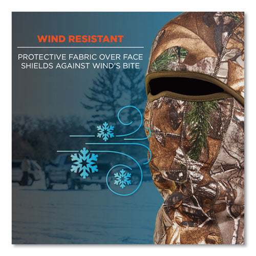 Ergodyne N-ferno 6823 Hinged Balaclava Face Mask Fleece One Size Fits Most Realtree Edge