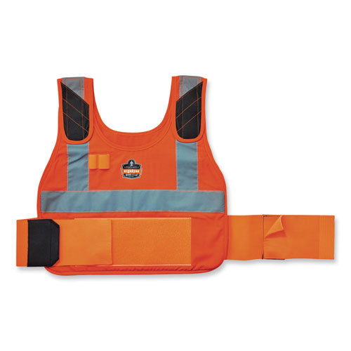 Ergodyne Chill-its 6225 Premium Fr Phase Change Cooling Vest Modacrylic Cotton Small/medium Orange