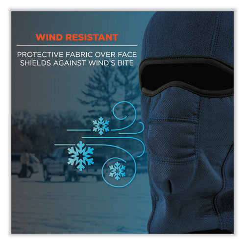 Ergodyne N-ferno 6823 Hinged Balaclava Face Mask Fleece One Size Fits Most Navy