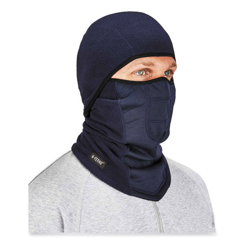 Ergodyne N-ferno 6823 Hinged Balaclava Face Mask Fleece One Size Fits Most Navy