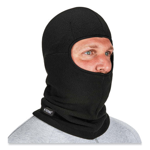 Ergodyne N-ferno 6893z Balaclava W/ Zipper For Bump Cap Insert Polyester Fleece One Size Fit Most Black