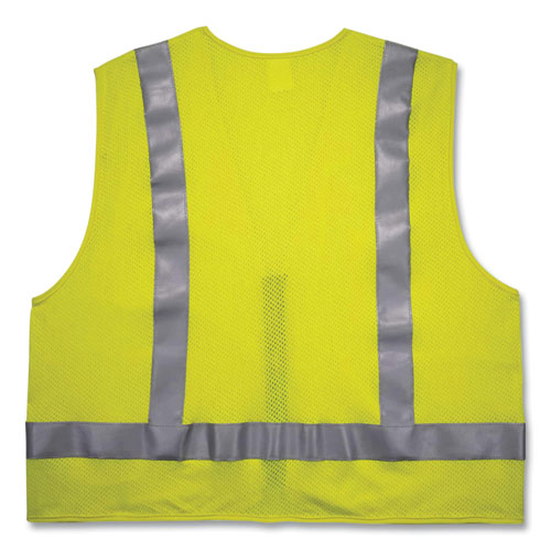 Ergodyne Glowear 8262frz Class 2 Fr Surveyor Zipper Vest Tencel/modacrylic/para-aramid/kevlar S/m Lime