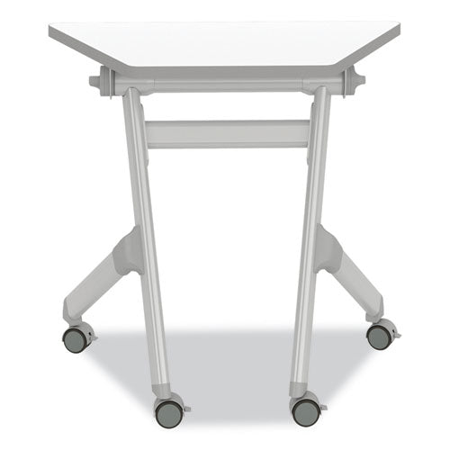 Safco Learn Nesting Trapezoid Desk 32.83"x22.25" To 29.5" White/silver