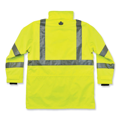 Ergodyne Glowear 8385 Class 3 Hi-vis 4-in-1 Jacket Small Lime