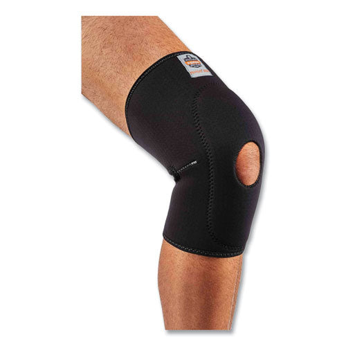 Ergodyne Proflex 615 Open Patella Anterior Pad Knee Sleeve Medium Black