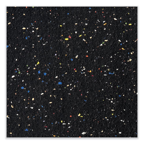 Ghent Satin Aluminum-frame Recycled Rubber Bulletin Boards 120.5x48.5 Confetti Surface