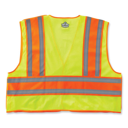 Ergodyne Glowear 8245psv Class 2 Public Safety Vest Polyester 6x-large/7x-large Lime