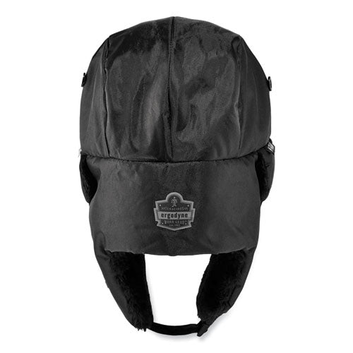 Ergodyne N-ferno 6802z Zippered Trapper Hat Large/x-large Black