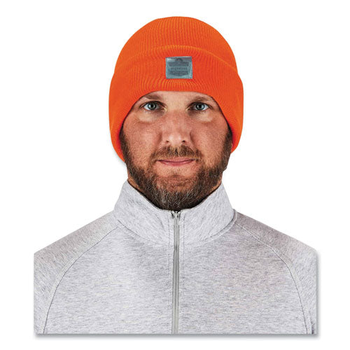 Ergodyne N-ferno 6806 Cuffed Rib Knit Winter Hat One Size Fits Most Orange