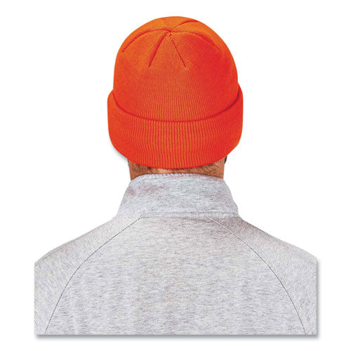 Ergodyne N-ferno 6806 Cuffed Rib Knit Winter Hat One Size Fits Most Orange