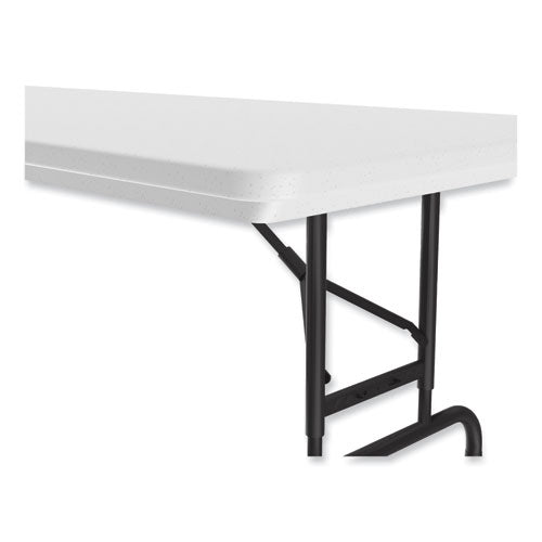 Correll Adjustable Folding Tables Rectangular 96"x30"x22" To 32" Gray Top Black Legs 4/pallet