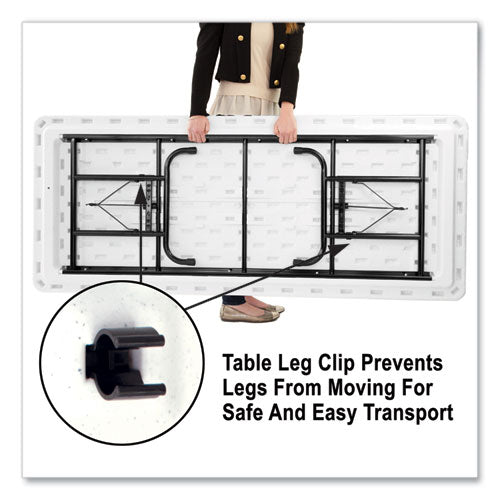 Correll Adjustable Folding Tables Rectangular 96"x30"x22" To 32" Gray Top Black Legs 4/pallet