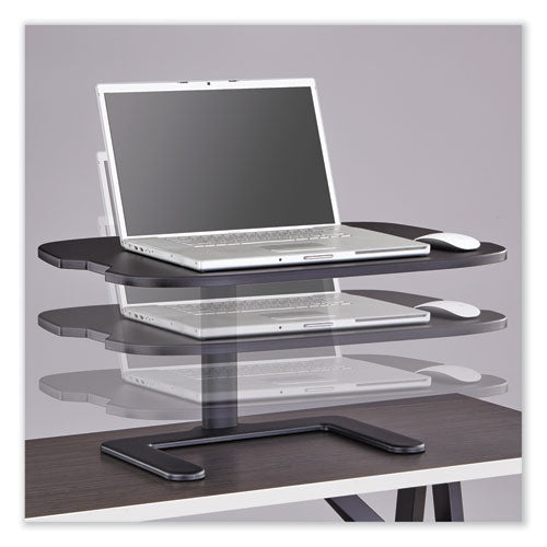 Safco Stance Height-adjustable Laptop Stand 26.9x18x1.25 To 15.75 Black Supports 15 Lbs