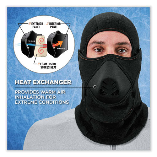 Ergodyne N-ferno 6970 Extreme Hot Rox Balaclava Face Mask Polyester/spandex One Size Fits Most Black