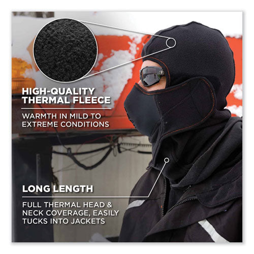 Ergodyne N-ferno 6970 Extreme Hot Rox Balaclava Face Mask Polyester/spandex One Size Fits Most Black