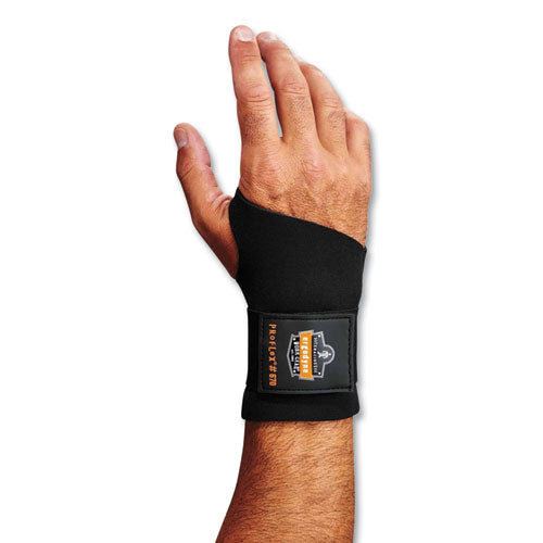 Ergodyne Proflex 670 Ambidextrous Single Strap Wrist Support Medium Fits Left/right Hand Black