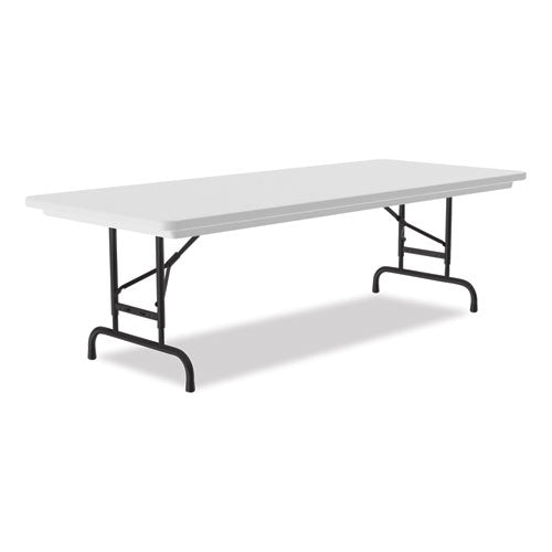 Correll Adjustable Folding Tables Rectangular 60"x30"x22" To 32" Gray Top Black Legs 4/pallet