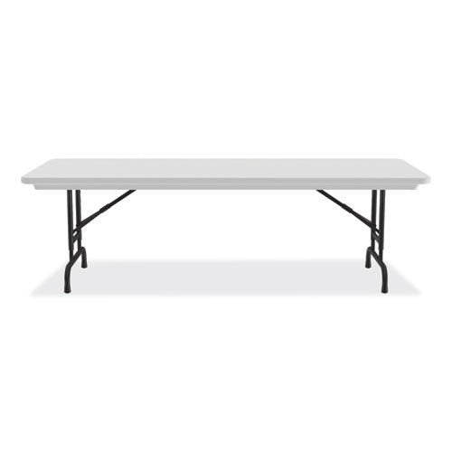 Correll Adjustable Folding Tables Rectangular 60"x30"x22" To 32" Gray Top Black Legs 4/pallet
