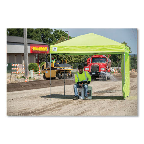 Ergodyne Shax 6010c Replacement Pop-up Tent Canopy For 6010 10 Ftx10 Ft Polyester Lime