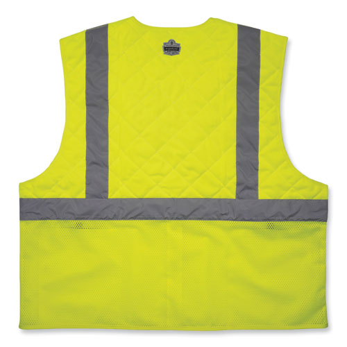 Ergodyne Chill-its 6668 Class 2 Hi-vis Safety Cooling Vest Polymer Small Lime