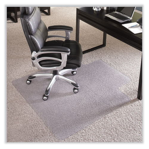 ES Robbins Everlife Chair Mat For Extra High Pile Carpet With Lip 36x48 Clear