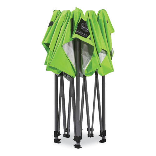 Ergodyne Shax 6000 Heavy-duty Pop-up Tent Single Skin 10 Ftx10 Ft Polyester/steel Lime