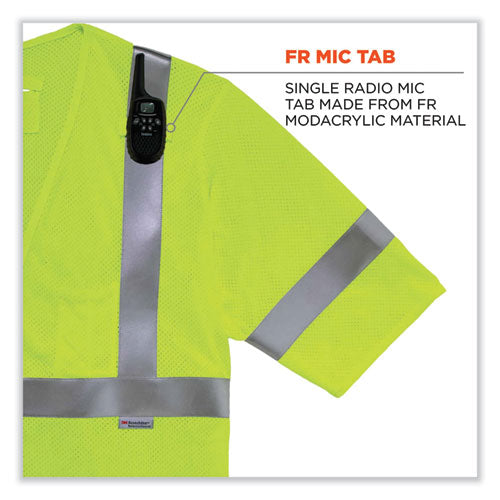 Ergodyne Glowear 8356frhl Class 3 Fr Hook And Loop Safety Vest With Sleeves Modacrylic 4xl/5xl Lime