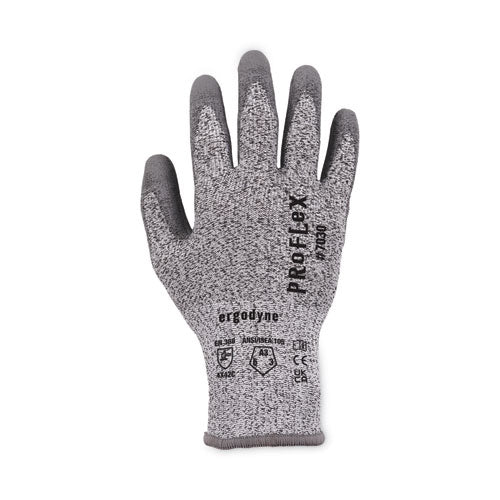 Ergodyne Proflex 7030 Ansi A3 Pu Coated Cr Gloves Gray X-large 12 Pairs/pack