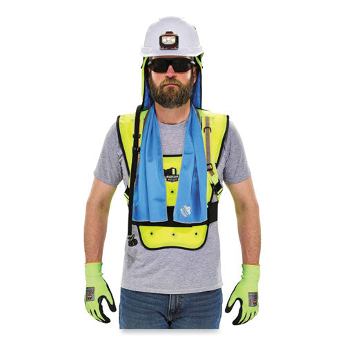 Ergodyne Chill-its 6687 Economy Dry Evaporative Cooling Elastic Waist Vest Nylon Large/x-large Lime