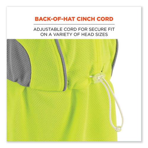 Ergodyne Chill-its 6650 High-performance Hat Plus Neck Shade Polyester One Size Fits Most Lime