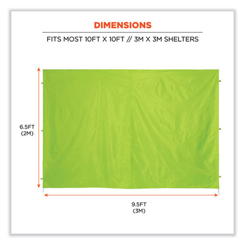 Ergodyne Shax 6098 Pop-up Tent Sidewall Single Skin 10 Ftx10 Ft Polyester Lime