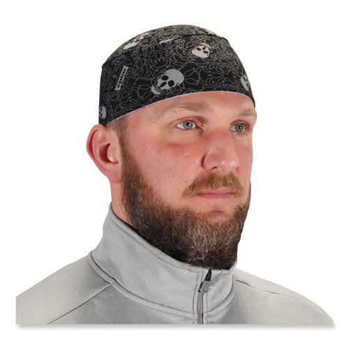 Ergodyne Chill-its 6630 High-performance Terry Cloth Skull Cap Polyester One Size Fits Most Skulls