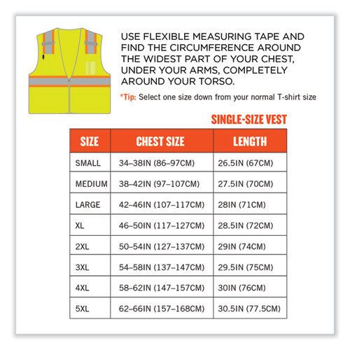 Ergodyne Glowear 8246z-s Single Size Class 2 Two-tone Mesh Vest Polyester 2x-large Lime