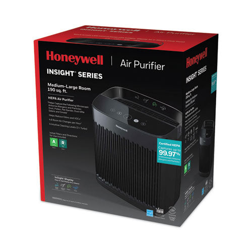 Honeywell Insight Hepa Air Purifier Hpa5100b 190 Sq Ft Room Capacity Black
