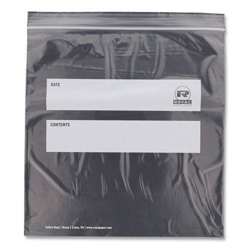 AmerCareRoyal Zipper Bags 1.73 Mil 10.5"x10.98" Clear 250/Case