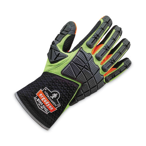 Ergodyne Proflex 925f(x) Standard Dorsal Impact-reducing Gloves Black/lime Small Pair