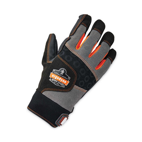 Ergodyne Proflex 9002 Certified Full-finger Anti-vibration Gloves Black Large Pair