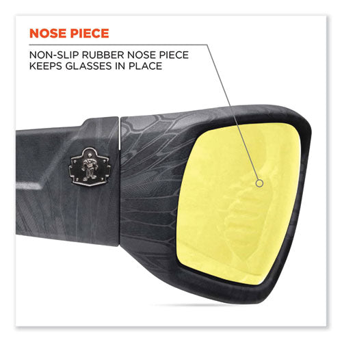 Ergodyne Skullerz Odin Safety Glasses Kryptek Typhon Nylon Impact Frame Yellow Polycarbonate Lens