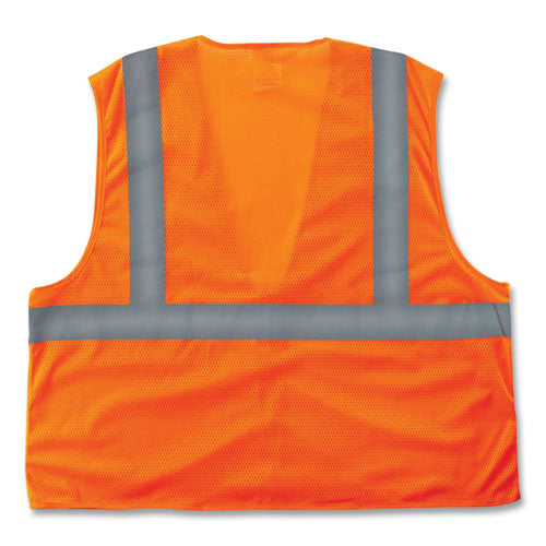 Ergodyne Glowear 8205z Class 2 Super Economy Mesh Vest Polyester Orange Large/x-large