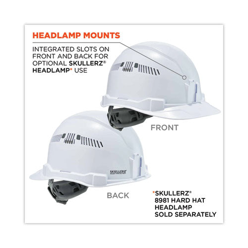 Ergodyne Skullerz 8972 Class C Hard Hat Cap Style White