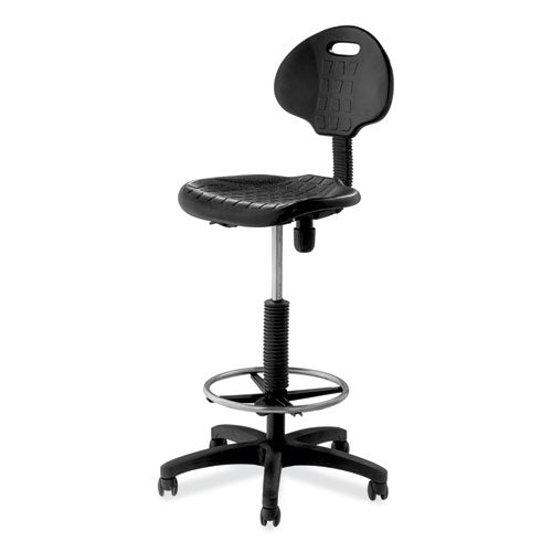 NPS 6700 Series Polyurethane Adj Height Task Chair Supports 300 Lb 22"-32" Seat Ht Black Seat/back/base Ships In 1-3 Bus Days