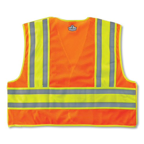 Ergodyne Glowear 8245psv Class 2 Public Safety Vest Polyester Large/x-large Orange